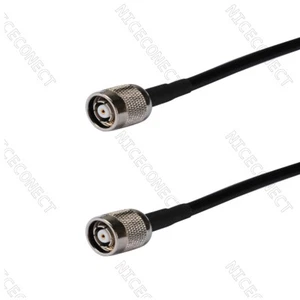 1M RP-TNC macho a RP-TNC macho RG58 cable para cable de extensión de antena GPS Trimble - Imagen 1 de 2