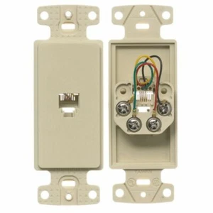 Dispositivos de cableado Hubbell NS770I 1 banda termoplástico de marfil 1-RJ11 - Imagen 1 de 1