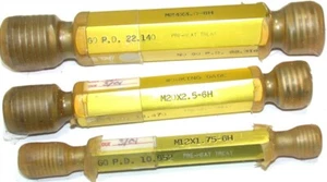 Lot of 3 Godwin M12X1.75, M20X2.5 & M24X3 Pre-Heat Treat double end Thread Gage - Picture 1 of 1