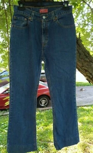 Levi's 517 Stretch Flare Jeans Blue Medium Wash Girl's Size 16  - Picture 1 of 4