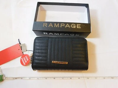 Cartera sin asas de muñeca Rampage para mujer RP7269 negra sostiene algunos teléfonos nueva con etiquetas Foto 1 de 4