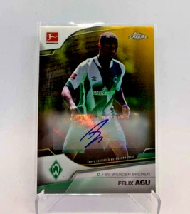 Soccer 2023 "FELIX AGU" Auto 19/50 Topps Chrome Bundesliga - Picture 1 of 2