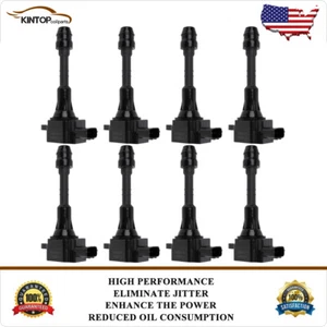 Paquete de 8 bobinas de encendido para Infiniti Q45 M45 FX45 V8 4,5 L UF482 - Imagen 1 de 21