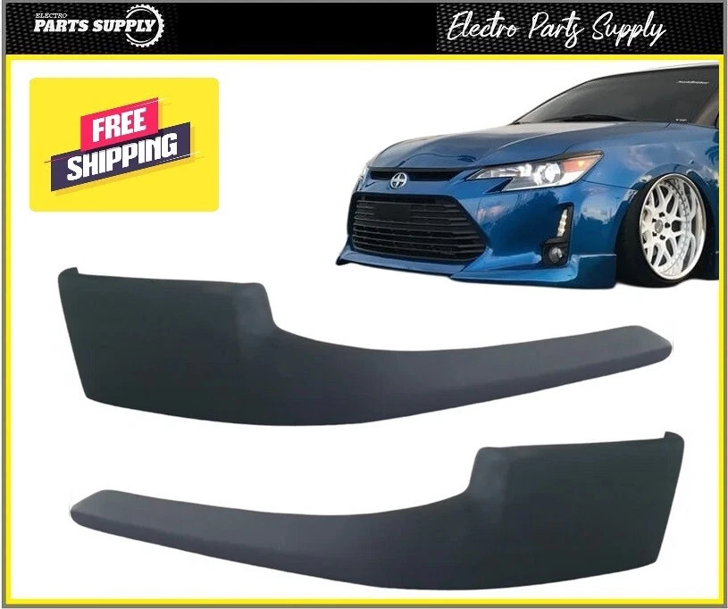 Novo Scion TC 14-16 Custom Front Bumper Lip Spoiler Fibra de Vidro 2 peças - Imagem 1 de 2
