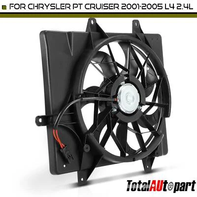 Ventilador de refrigeração do radiador com conjunto de cobertura para Chrysler PT Cruiser 2001 2002-2005 - Imagem 1 de 4