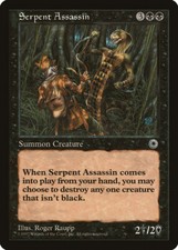 Serpent Assassin Portal NM Black Rare MAGIC THE GATHERING MTG CARD ABUGames