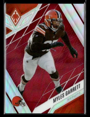 Myles Garrett #'d /250 - 2022 Panini Phoenix Red Holo SP #22 Cleveland Browns - Image 1 of 2