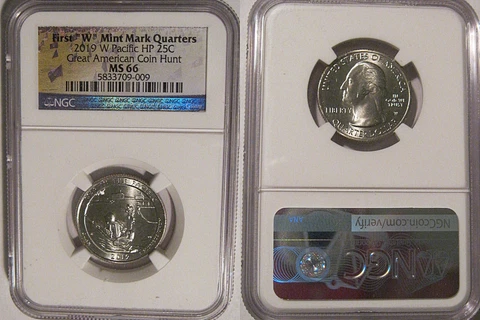 2019 W Guam War In the Pacific NP Quarter 25c NGC MS 66 West Point Cover