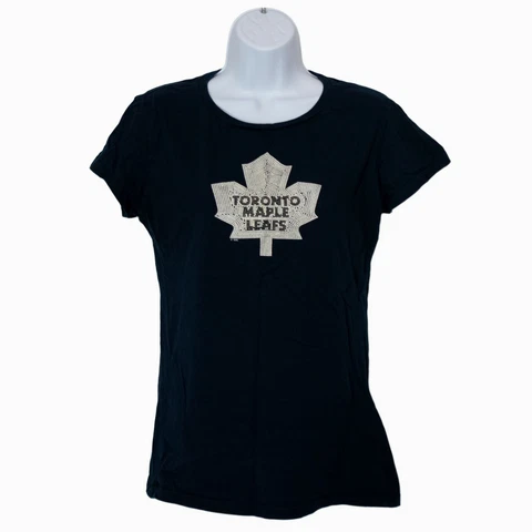 Toronto Maple Leafs Bulletin Girls Shirt Blue Size XL Short Sleeve Cover