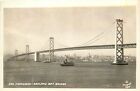 Postcard RPPC 1930s California San Francisco Oakland Bay Bridge Piggot CA24-2801