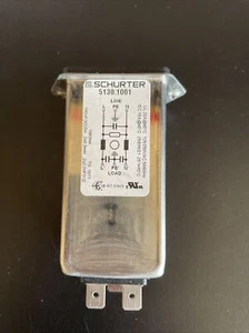 Módulo de entrada de alimentación de CA SCHURTER 5130.1001 C20 filtro EMI/RF 125/250VAC 20A/16A - Imagen 1 de 6