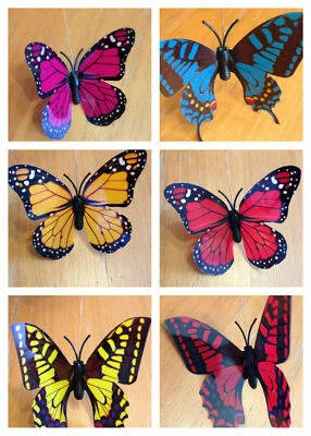 solar power Fluttering butterfly Hummingbird garden Decor - Image 1 of 4