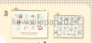 Sanrio Hanamaruobake Marumaru Flat Pouch Set Plush Mascot Always together - Picture 1 of 9