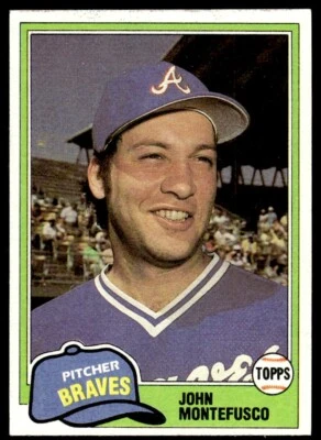 1981 Topps Traded John Montefusco Baseball Card Atlanta Braves #804 - Image 1 of 2