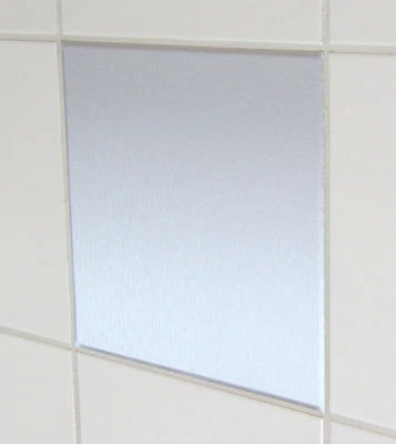 Alu gebürstet silber Fliesen Aufkleber Fliesen Folie Bad Küche Dekor Sticker - Bild 1 von 4