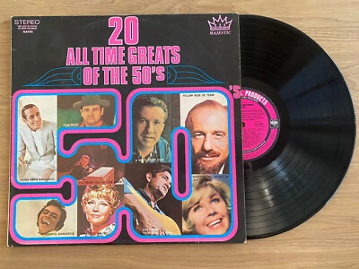 20 ALL TIME GREATS OF THE 50’s EXCELLENT CONDITION VINTAGE VINYL RECORD 1972 - Image 1 of 4