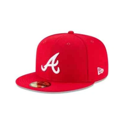 Authentic New Era MLB On-Field 59Fifty Fitted Cap Atlanta Braves Red/White - Image 1 of 4