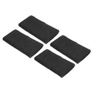 4Pcs 8x15cm Sport Wristbands Terry Absorbent Tennis Sweatband, Black - Picture 1 of 7
