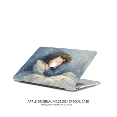 Funda protectora Dreamy Sleeping Girl MacBook Pro Air Apple 2025 M5 M4 Max 14 pulgadas 16 pulgadas Foto 1 de 4