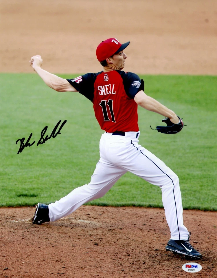 Blake Snell Signed 11x14 Photo PSA COA Auto Rookie RC Rays Photograph Cy Young - Image 1 of 1
