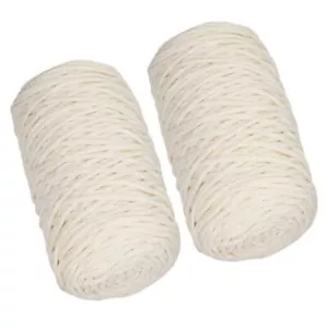 2 PCS 400g Beige 100% Cotton Yarn Hollow Knitted Crochet Yarn,328 2*200g beige - Picture 1 of 7