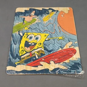 Nickelodeon 20 Piece Puzzle SpongeBob SquarePants Patrick Squidward Surfing new - Picture 1 of 5