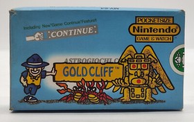 NINTENDO GAME WATCH GOLD CLIFF BOX + VINTAGE 80 HANDELHEAD POCKET