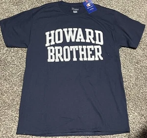 NWT Champion Howard University Blue “Howard Brother” Large T-Shirt Men's - Picture 1 of 3