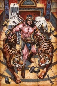 Original male interest Mixed Media Painting-"Tiger Lord" - Picture 1 of 1