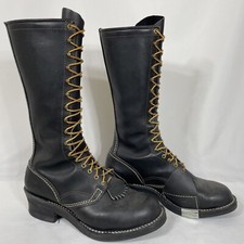 Wesco 17" Highliner Lineman Climbing Leather Boots Mens US 12D Excellent Cond!