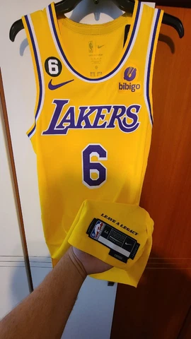 Lebron James 2022-23 Los Angeles Lakers NBA Nike Authentic Jersey Size 44+2 Cover