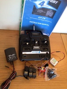 40mhz Futaba 4VF FM Radio Control Set Surface Model Car Boat Tank Bait Sub Robot - Picture 1 of 10