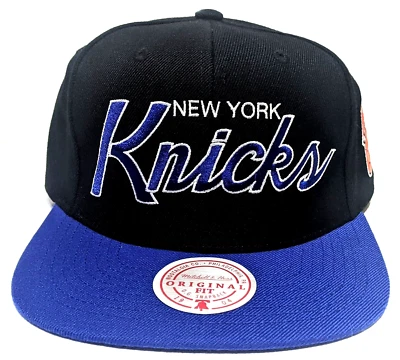 Gorra New York Knicks Mitchell & Ness Team Script 2.0 HWC Snapback - Azul/Negro Foto 1 de 4