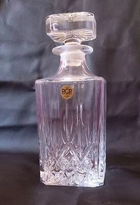 Decanter, bottiglia in cristallo molato RCR vintage per liquori - Immagine 1 di 4