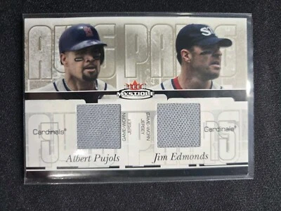 Fleer Mystique 2003 Albert Pujols y Jim Edmonds reliquia doble/100 #AP-AP/JE Foto 1 de 2