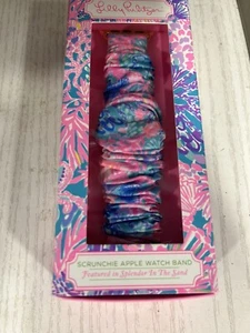 NIB Lilly Pulitzer Scrunchie Apple Watch Band SPLENDOR IN THE SAND Feature - Zdjęcie 1 z 6