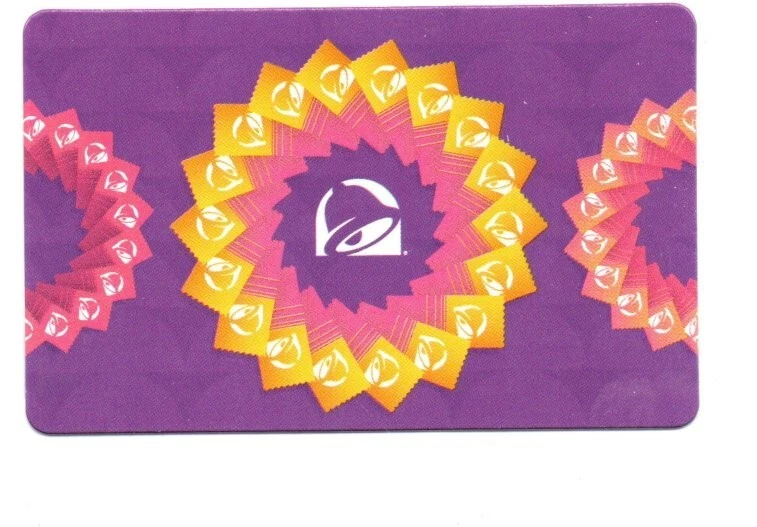 Tarjeta de regalo Taco Bell diseño oro púrpura sin valor $ coleccionable Foto 1 de 1