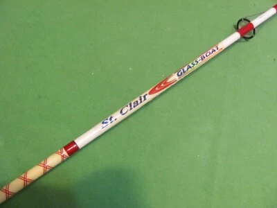 Vintage St. Clair Glass Boat 7' 0" Heavy Action 1- Piece Spinning Fishing Rod - Image 1 of 4