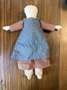 Bambola straccio gioco senza volto arte popolare vintage fatta a mano  - Foto 1 di 8