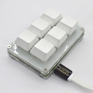 6-Key DIY Customize USB Programmable Mechanical Keyboard Macro keypad Shortcut d - Picture 1 of 7