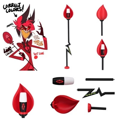 2025 Hazbin Hotel 2 Alastor Cosplay Micrófono Bastón Accesorios Halloween