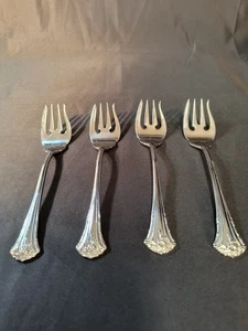 Menge 4 Reed & Barton Merlot Muster Salatgabeln 18/8 Edelstahl Korea RAR - Bild 1 von 16