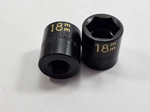 Matco  3/8" DRIVE 18MM METRIC 6 POINT IMPACT SOCKET BLACK 1Pc - Bild 1 von 2