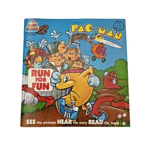 Vintage 1980 PAC MAN 80s Nostalgia Hear Read RUN FOR FUN Book KSR-995 Book Only - Picture 1 of 7
