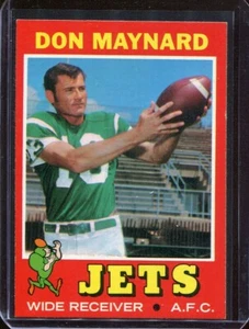 1971 Topps Football # 19 Don Maynard (NM+) Near Mint Plus - Picture 1 of 2