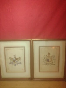Set Vintage handbemalte Familienwappen - Bild 1 von 9
