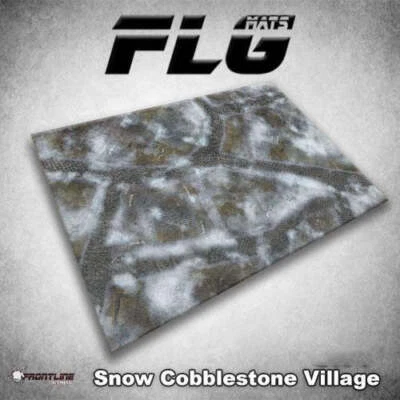 FRONTLINE-GAMING FLG Mats: Snow Cobblestone Village