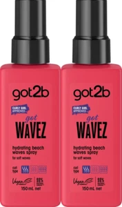(2x) Got2B Got Wavez Hydrating Beach Waves Spray Hair Spray 150ml Brand New - Picture 1 of 8