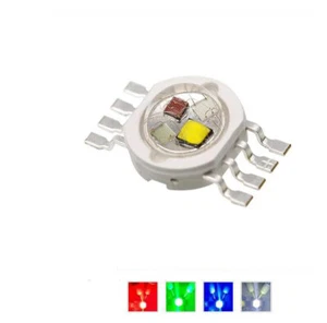 50pcs 12W RGBW High Power Led Bead Lamp Light Red Green Blue White 3W/PCS Chip - Picture 1 of 4