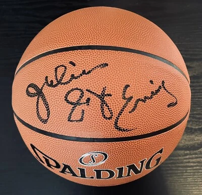 Julius Dr. J Erving Autographed Spalding Basketball Philadelphia 76ers/ JSA - Image 1 of 3
